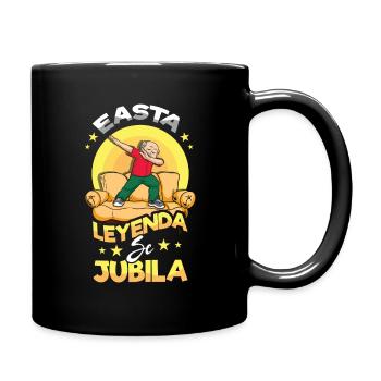 Father's Day Legend Retired Granddad Cool Grandpa - Tasse einfarbig - Schwarz - Rechts