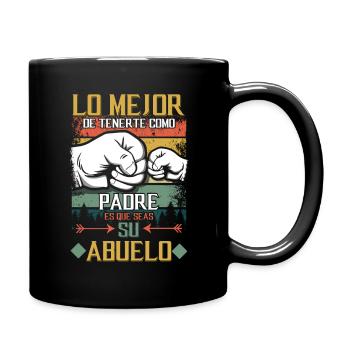 Vintage Father's Day Retired Granddad Cool Grandpa - Tasse einfarbig - Schwarz - Rechts
