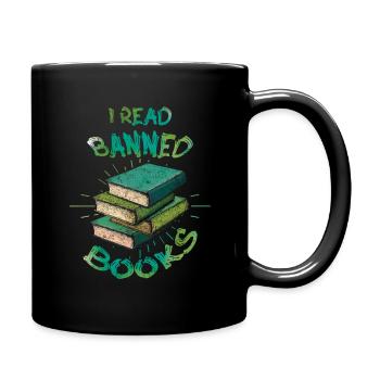 Reader Read I Read Banned Book Love Book Lover - Full Colour Mug - black - Right