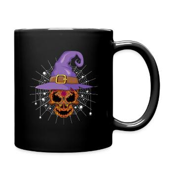 Tag der Hexenseelen Halloween Muertos Tag der Toten - Tasse einfarbig - Schwarz - Rechts