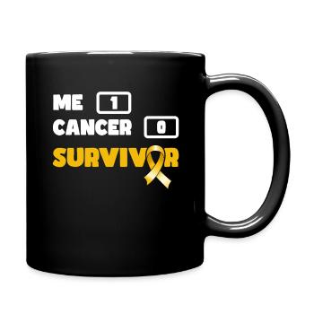 Sensibilisation au cancer infantile des survivants du cancer - Mug uni - noir - Droite