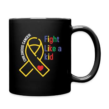 Mois de la sensibilisation au cancer infantile - Mug uni - noir - Droite