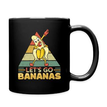 Dab Dabbing Lustige Banane Meme Lass uns Bananen gehen - Tasse einfarbig - Schwarz - Rechts
