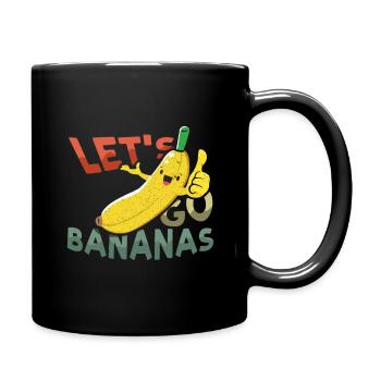 Cooles fantastisches lustiges Bananen-Meme Lass uns Bananen gehen - Tasse einfarbig - Schwarz - Rechts