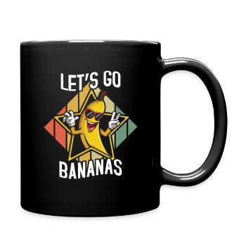 Awesome Cool Lustige Banane Meme Lass uns gehen Banane - Tasse einfarbig - Schwarz - Rechts