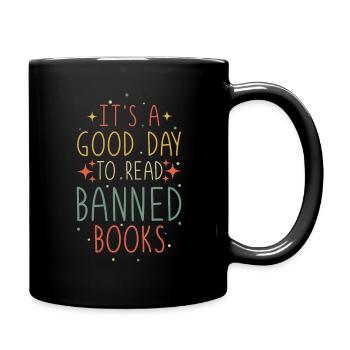 Tag zum Lesen Verbotener Buchliebhaber Leser Lesen - Tasse einfarbig - Schwarz - Rechts