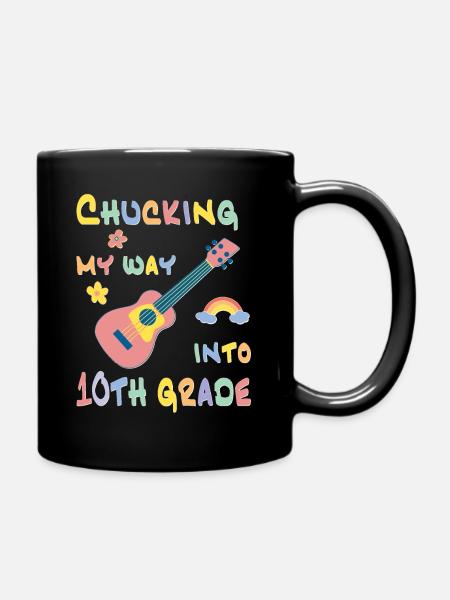 Chucking my way into 10th grade - Tasse einfarbig - Schwarz