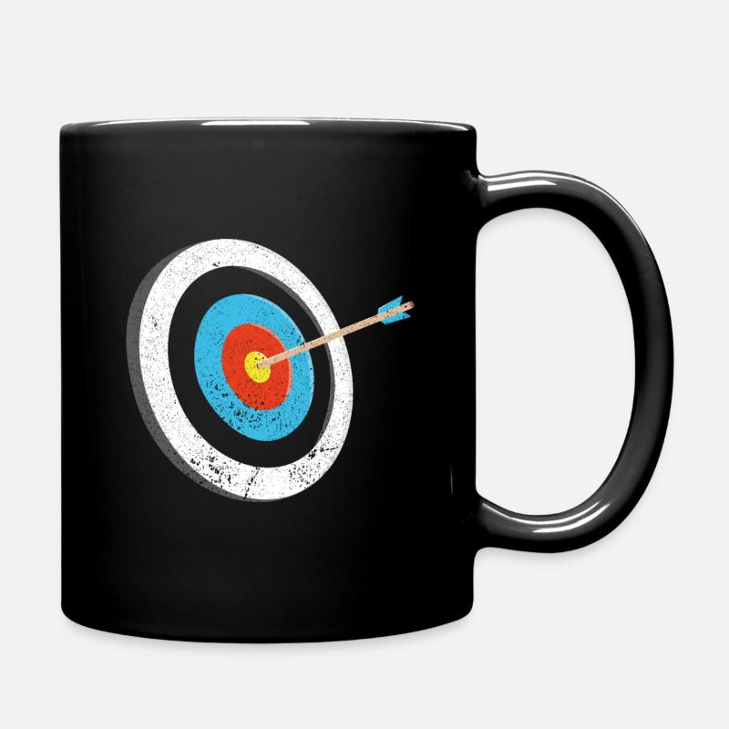 Chasse en plein air Arch Retro Target Bow Arrow Retro - Mug uni - noir