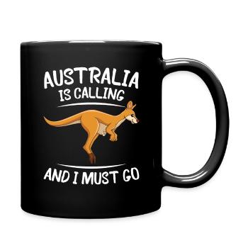 L’Australie appelle Australia Day Koala australien - Mug uni - noir - Droite