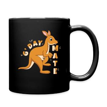 Australian Greeting Australia Day Australian - Full Colour Mug - black - Right