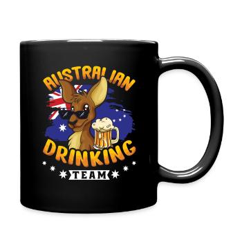 Australia Day Kangourou Bière australienne à boire - Mug uni - noir - Droite