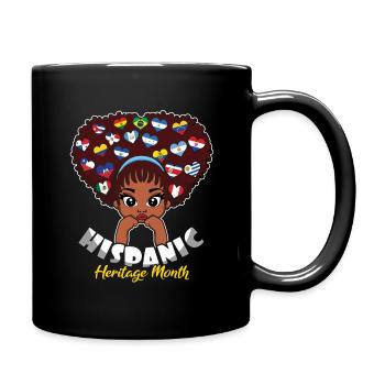 Patrimoine national hispanique des filles hispaniques - Mug uni - noir - Droite