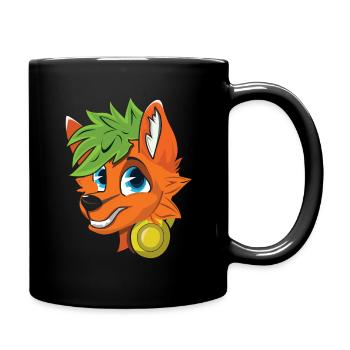 DJ Stolz Pelzig Pelziger Schwanz Ohr Pelzige Person Cosplay - Tasse einfarbig - Schwarz - Rechts