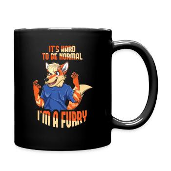 Pas normal Furry Tail Ear Furry Person Cosplay - Mug uni - noir - Droite