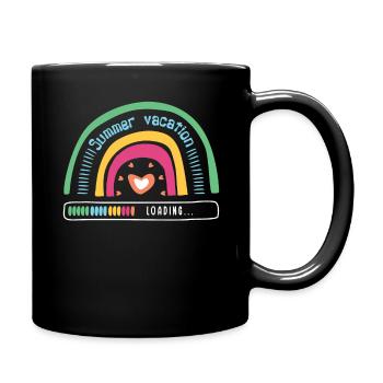 Bye School Out Happy Last Class Summer Vacation - Full Colour Mug - black - Right