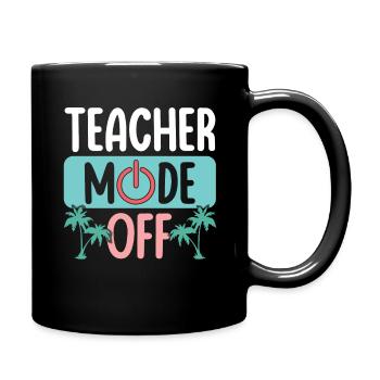 Tschüss Schule Aus Glücklich Letzte Klasse Lehrer Aus - Tasse einfarbig - Schwarz - Rechts