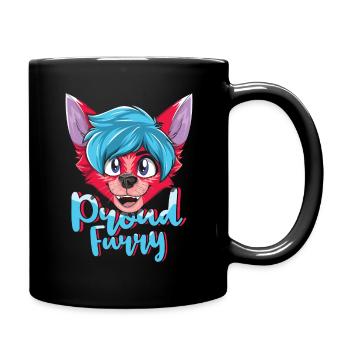 Stolzer pelziger Schwanz Ohr pelzige Person Cosplay cool - Tasse einfarbig - Schwarz - Rechts