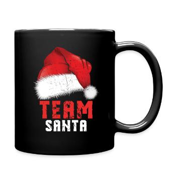 Dezember 2021 Winter Team Weihnachtsmann Weihnachten - Tasse einfarbig - Schwarz - Rechts