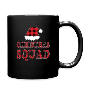 Christmas Squad Winter Holiday Pattern Christmas - Tasse einfarbig - Schwarz - Rechts