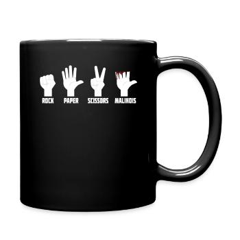 Pet Dog Owner Shepherd Rock Paper Belgian Malinois - Full Colour Mug - black - Right