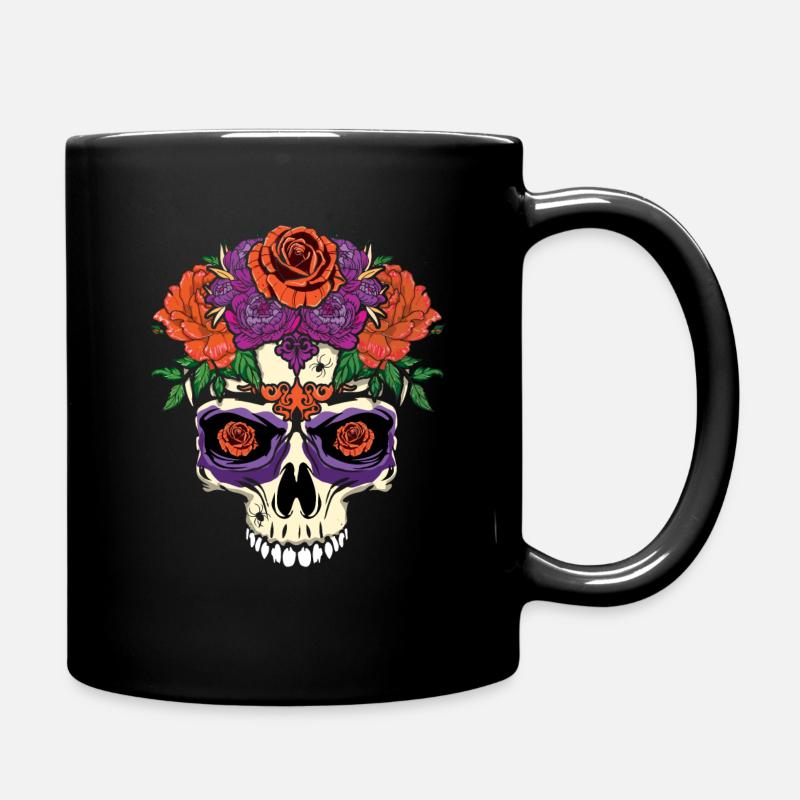 Dia De Los Muertos Jour De Mort Halloween Squelette - Mug uni - noir