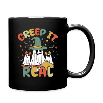 Rétro Vintage Ghost Lazy Creepy Halloween - Mug uni - noir - Droite
