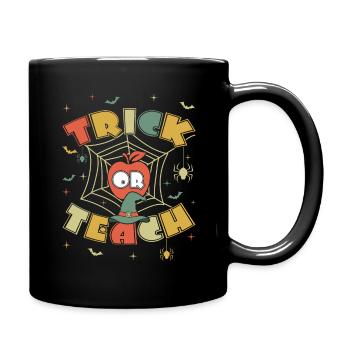 Pour les enseignants Groovy Halloween Retro Vintage Hippie - Mug uni - noir - Droite