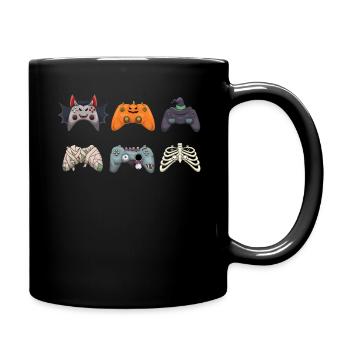 Gaming Gamer Game Controller Monster Halloween - Full Colour Mug - black - Right