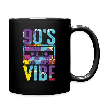 Love 90s Carnaval 90 Retro Party Année 1990 Tie Dye - Mug uni - noir - Droite