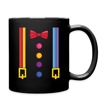 Carnival Clown Jester Circus Funny - Full Colour Mug - black - Right