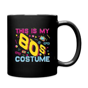 80s Costume Carnival 80s Retro Party 1980 - Full Colour Mug - black - Right