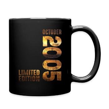 Since 2005 Year 2005 Retro Vintage 2005 October - Tasse einfarbig - Schwarz - Rechts