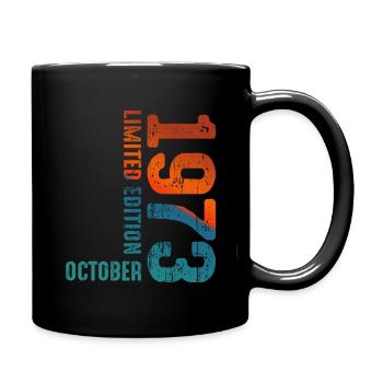Since October 1973 Year 1973 Limited Edition - Tasse einfarbig - Schwarz - Rechts