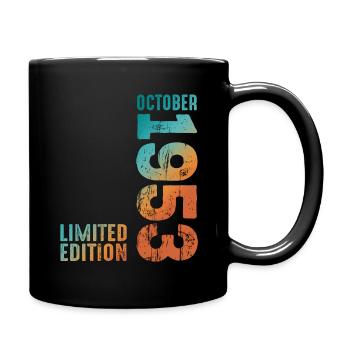 Retro Since October 1953 Retro Vintage 1953 - Tasse einfarbig - Schwarz - Rechts