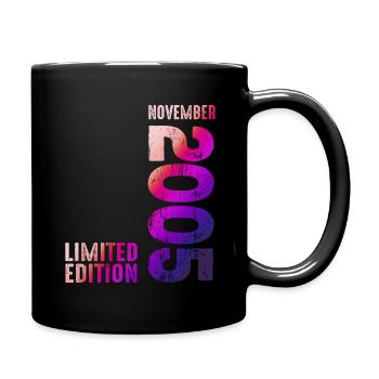 November 2005 Vintage Aesthetic 2005 Since 2005 - Tasse einfarbig - Schwarz - Rechts