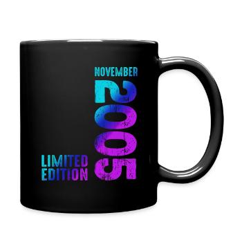 Vintage Aesthetic 2005 Since 2005 November 2005 - Tasse einfarbig - Schwarz - Rechts