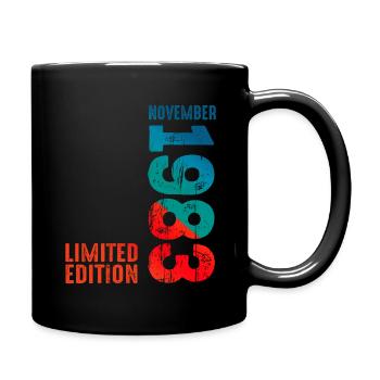 Vintage Retro 72 1972 Classic - Full Colour Mug - black - Right