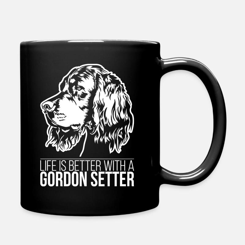 Gordon Setter la vie est meilleure Chiens Chiens Wilsigns - Mug uni - noir