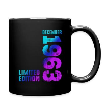 Décembre 1963 Année 1963 Rétro 1963 Millésime 1963 - Mug uni - noir - Droite