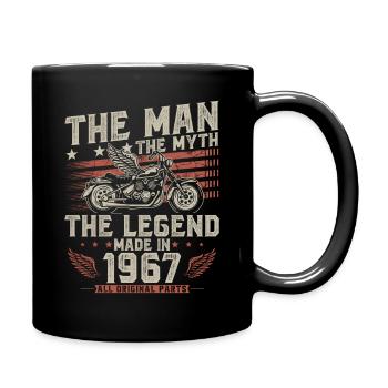 1967 Vintage homme mythe légende moto - Mug uni - noir - Droite