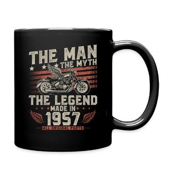 1957 Vintage homme mythe légende moto - Mug uni - noir - Droite