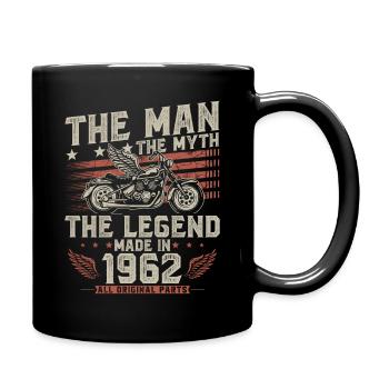 1962 Vintage homme mythe légende moto - Mug uni - noir - Droite