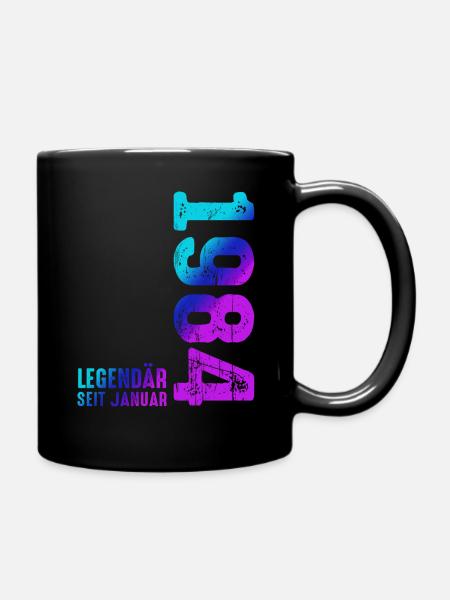 Limited Edition January 1984 Legendär Seit January - Tasse einfarbig - Schwarz