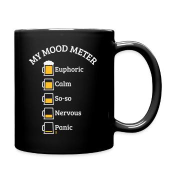 My Mood Meter (Beer Drinker / V2 / NEG) - Full Colour Mug - black - Right
