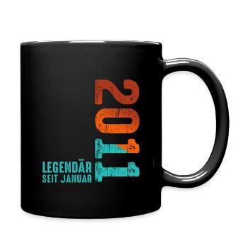 Limited Edition January 2011 Legendär Seit January - Tasse einfarbig - Schwarz - Rechts
