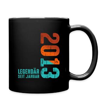 Limited Edition January 2013 Legendär Seit January - Tasse einfarbig - Schwarz - Rechts