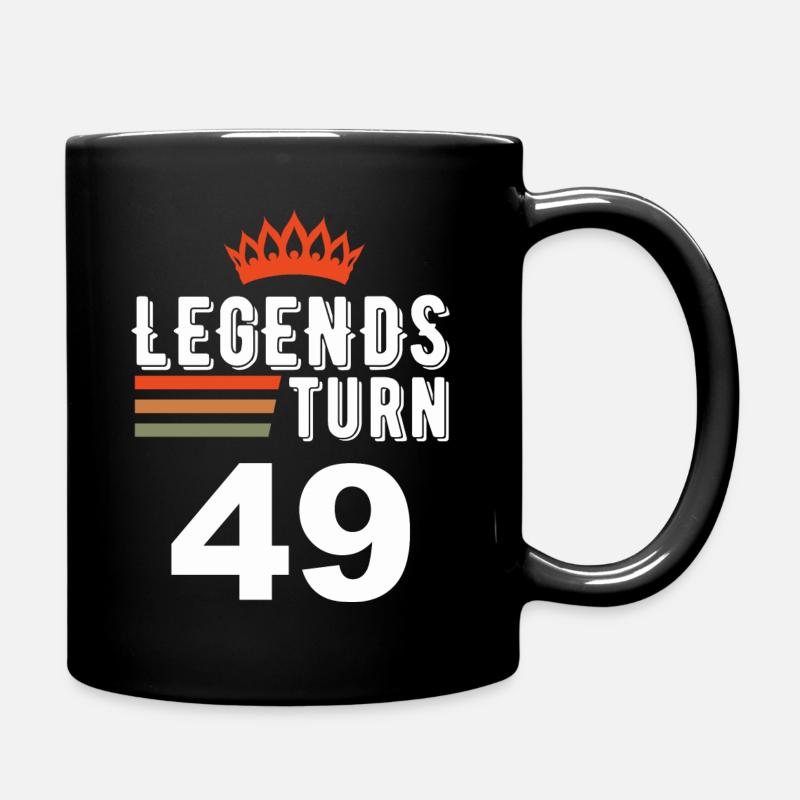 Les légendes ont 49 ans, 49 ans - Mug uni - noir