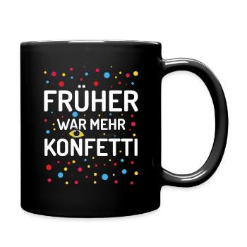 Avant, c’était plus des confettis carnaval carnaval - Mug uni - noir - Droite