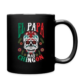 El Papa Cinco De Mayo Muertos Taco Sombrero - Full Colour Mug - black - Right