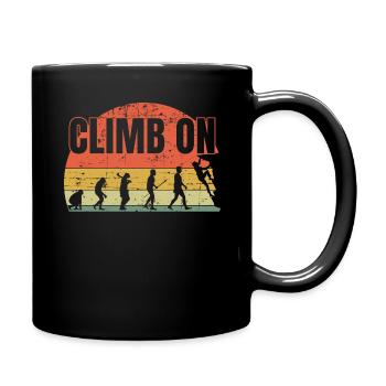 Climb On Wall Climbing Boulder Bouldering - Tasse einfarbig - Schwarz - Rechts